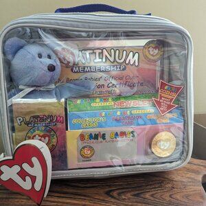 Beanie babies platinum collector set...new in case